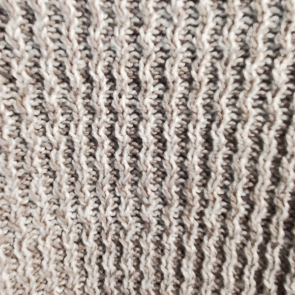 Medium, Beautiful Grey Knit Long Sweater or Dress, L/S Roll up Cuffs, Stretchy - Picture 7 of 16